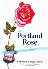 Portland Rose 1930 Railroad Vintage Poster Print Retro Style Home Bar Train Art