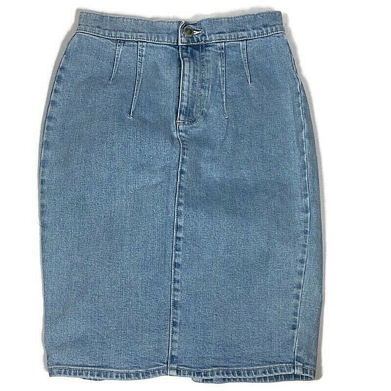 Pencil Skirt Bcbg Denim Skirt BCBGMaxazria Size 26 Faded Blue