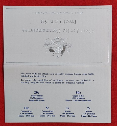 ESCASO JUEGO DE PRUEBA AUSTRALIA 1977 DE 6 MONEDAS CON CARCASA CON CERTIFICADO MED114 - Imagen 5 de 5
