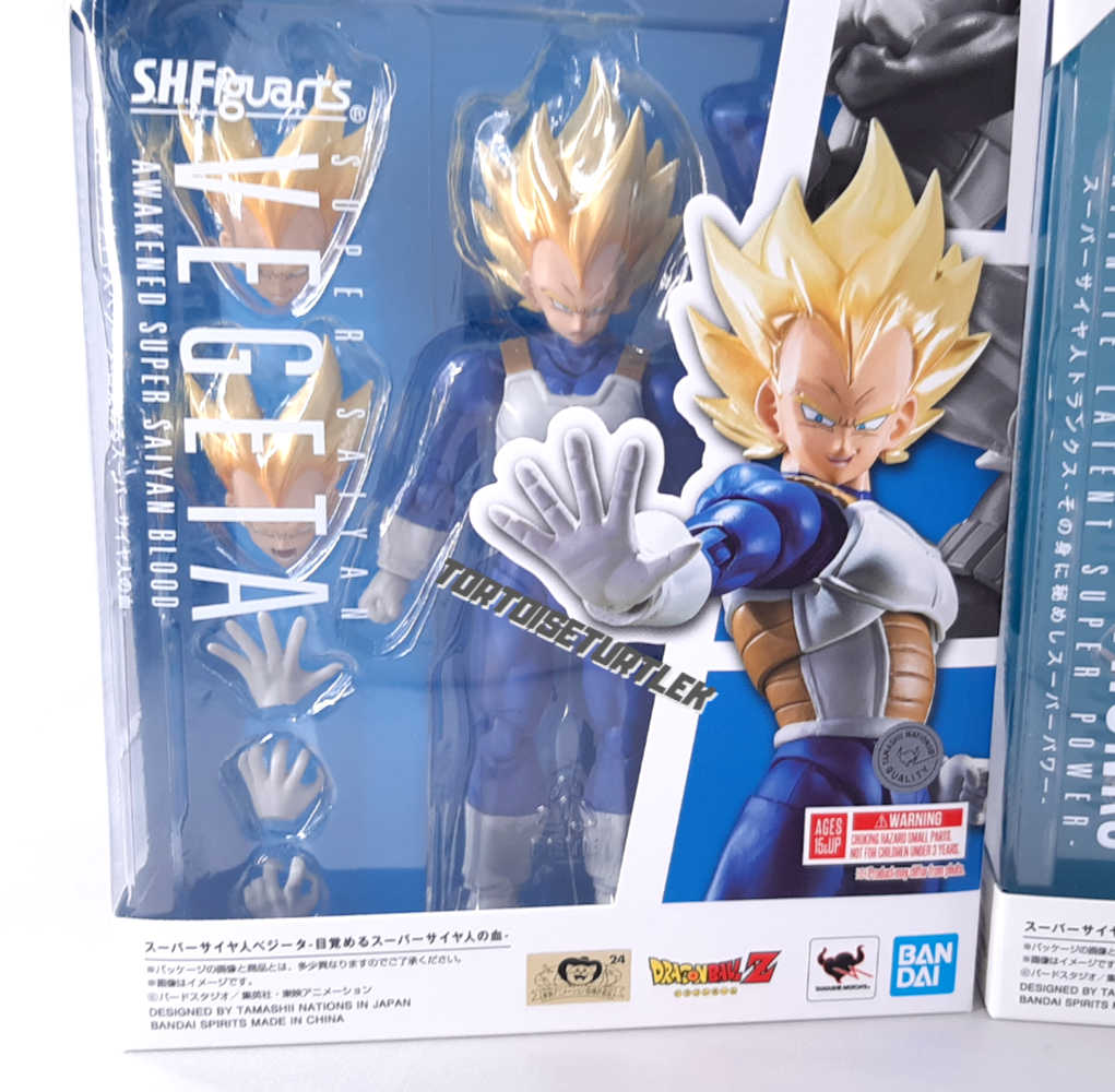 Dragon Ball S.H.Figuarts Super Saiyan Vegeta Trunks Set of2 Action