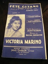 "Partition F te gitane Victoria Marino Music Sheet"
