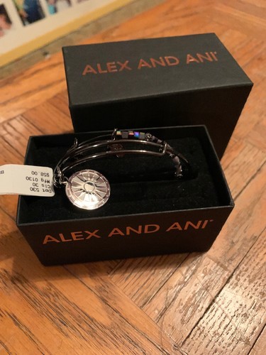 $58 Alex and Ani Words are Powerful, Making Spirits Bright 2 Bangles Z30 - Picture 3 of 3