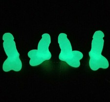 GLOW IN THE DARK GREEN - Penis Valve Cap  Perfect Prank / Gag Gift (4 Caps pack)