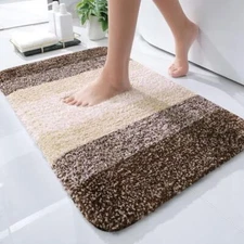 OLANLY Luxury Bathroom Rug Mat 24x16, Extra Soft and Absorbent Microfiber Bat...