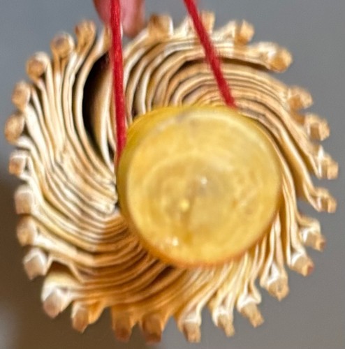 Exquisite Flower-Themed Bamboo & Rice Paper Asian-Style Cream-Colored Parasol - Picture 14 of 16