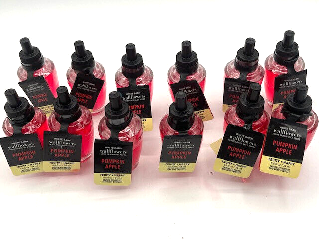 x12 Bath & Body Works Pumpkin Apple Wallflower Refill Bulb Lot