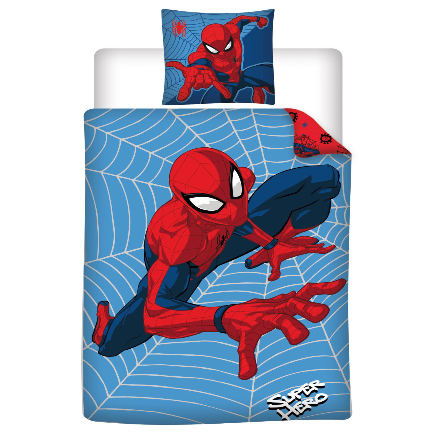 Spiderman Juego De Ropa De Cama Marvel 135x200 Cm Super Heroe