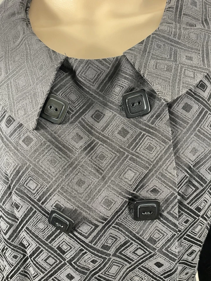 Chaqueta Blazer George By Mark Eisen Para Mujer Talla 18 Manga Larga Negro Hollín Foto 2 de 4