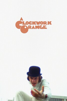 1971 A Clockwork Orange Movie Poster 11X17 Alex Delarge Stanley