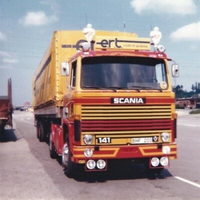 Tekno 76991 Scania 141 4X2 & Halb Tablett Plane '' Ert Schweden '' (S) Neu