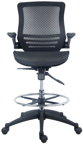Harwick Evolve All Mesh Heavy Duty Drafting Chair Dark Knight Edition