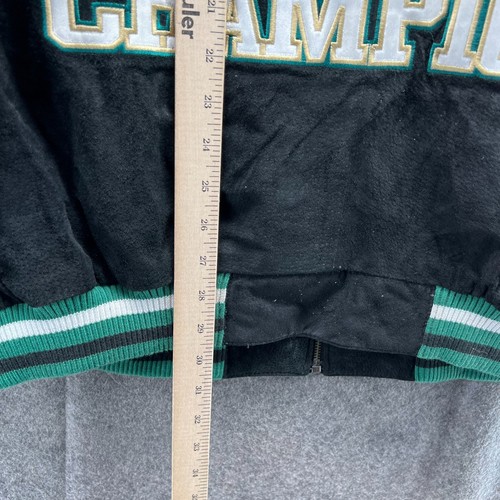 Vintage Boston Celtics Jacket Men XXL Black G-III Sports NBA Finals Varsity 2008 - Picture 11 of 12