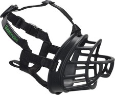 Ultra Dog Muzzle- Black Size 4 Perfect Medium Dogs Prevents Chewing  Biting