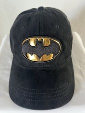 DC Comics Batman Cap Faux Suede Mint Condition Age 14 Adjustable Strap