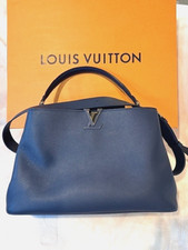 Louis Vuitton Capucines GM Souple Navy Handbag M14639, Excellent Condition.