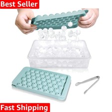 Unique Round Ice Cubes with Lid Bin - Perfect for Creative Beverage Experience