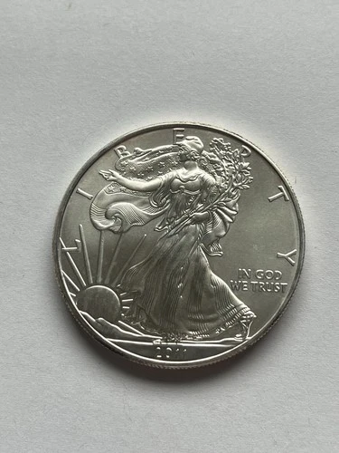2011 U.S. Mint American Eagle 1 oz Silver Coin 0.999 Fine One Dollar Uncertified