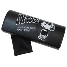 Peanuts Snoopy Glasses Case Eyeglass with Cloth Joe Cool Black Marimocraft Japan