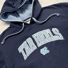 NC Tarheels Section 101 Active Hoody Sweatshirt Men M Blue Logos 