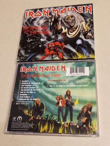 Number of the Beast by Iron Maiden (CD, 2002) Enhanced CD, NM - Foto 4 di 5
