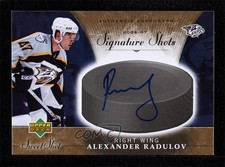 2006-07 Upper Deck Sweet Shot Signature Shots Alexander Radulov #SS-RA Auto z1b