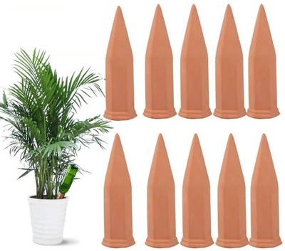10 Pcs Terracotta Watering Spikes Plant Watering Devices for Indoor Outdoor