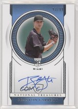 2021 Panini National Treasures Rookie Signatures 93/99 Braxton Garrett Auto 7v7