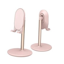 Phone Stand for Desk, Adjustable Cell Phone Holder for Desk, Compatible Pink