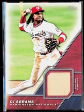 2026 Topps #MLM-CA CJ Abrams Major League Materials Relics