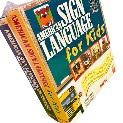 NEW & SEALED American Sign Language for Kids & ASL Dictionary Learning CD-ROM
