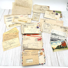 70 WWII Soldier Letters Home Same Soldier Original Envelopes 1936-44 & More
