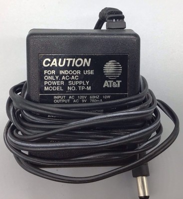ATT AC-AC Adapter 120V- 9V 780mA Tested | eBay