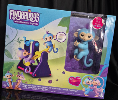 NEW Exclusive Milly & Willy React To Touch Fingerlings Teeter Totter Playset