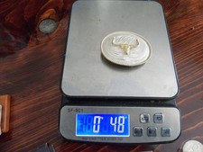 48 Gram American Southwestern Sterling Silver Belt Buckle Signed 925