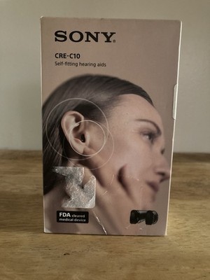 Sony CRE-C10 CIC Hearing Aid Black FDA Cleared for Both Ears