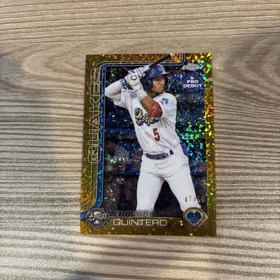 2025 Topps Pro Debut Eduardo Quintero PDC-197 Gold Mini Diamond /50