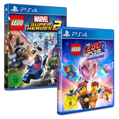 Lego Marvel Super Heroes 2 und The Movie 2 Videogame Sony PS4 Spiele NEU&OVP