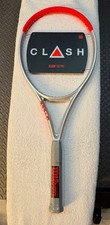 BRAND NEW Wilson Clash 100 Pro V1 Silver Tennis Racket 4 3/8 Version 1