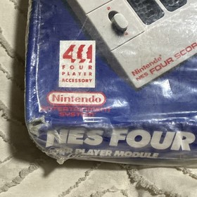 Official Nintendo Entertainment System NES Four Score Gray New Sealed 4 DMG BOX