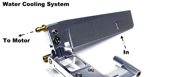 RC Model Ship 110mm Aluminium Cooling R/C Hobby Boat Rudder HR560 - Image 2 of 3