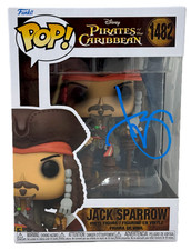 Johnny Depp Signed Pirates of the Caribbean Jack Sparrow Funko Pop #1482 ACOA