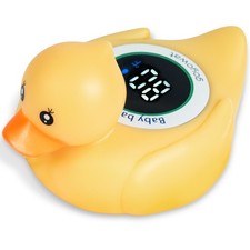 Baby Bathtub Thermometer with LED Display Screen Cute Duck toy-2-in-1