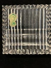 Vintage Waterford Crystal Paper Weight 4" Square with Pen Holders