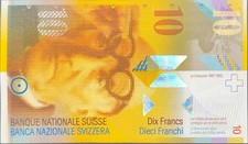 Banconota Svizzera 10 Sw.Franken P67d circolata - Ottime condizioni