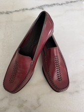 NWOB Cole Haan Burgundy Leather Penny Loafers Women  s 5.5US