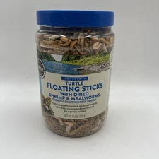 Simi Aquatic Turtle Floating sticks w/Dried Shrimp & Mealworms 1 Pack