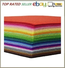 42pcs Felt Fabric Sheet 4x4 Assorted Color DIY Craft Squares Nonwoven 1mm