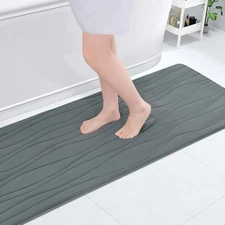 Memory Foam Bathroom Rug Mat 47X17, Extra Soft and Absorbent Bath Mats, Non-Slip