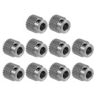 2X(10 Pièces Engrenage de Roue D'Extrudeuse Pièces D'Imprimante 3D Engrenag8118