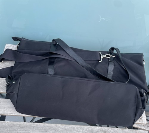 Agnes b. VOYAGE 2 Way Boston Tote Black Bag Made in Japan - Picture 9 of 9